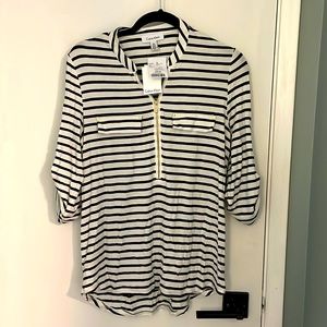 New with tags! Never worn. Too small. Medium cotton 3/4 sleeve. Calvin Klein.